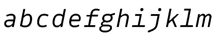 Drive Mono Light Italic FONT