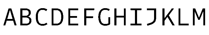 Drive Mono Light Font UPPERCASE
