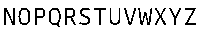 Drive Mono Light Font UPPERCASE