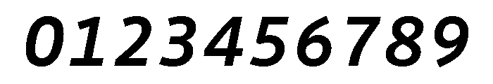 Drive Mono Medium Italic Font OTHER CHARS