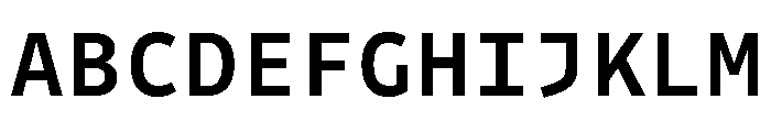 Drive Mono Medium Font UPPERCASE