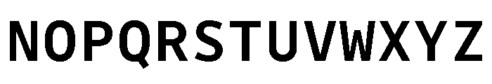 Drive Mono Medium Font UPPERCASE
