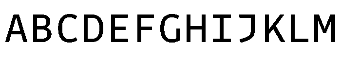 Drive Mono Regular Font UPPERCASE