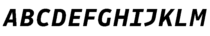 Drive Prop Bold Italic Font UPPERCASE