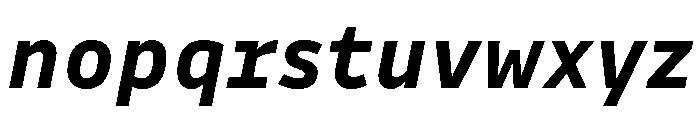 Drive Prop Bold Italic Font LOWERCASE
