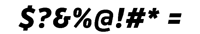 Drive Prop Extra Bold Italic Font OTHER CHARS