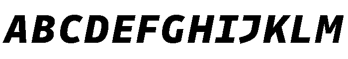 Drive Prop Extra Bold Italic Font UPPERCASE