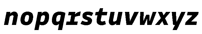 Drive Prop Extra Bold Italic Font LOWERCASE