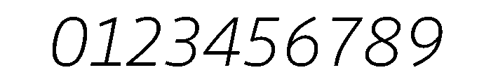 Drive Prop Extra Light Italic Font OTHER CHARS