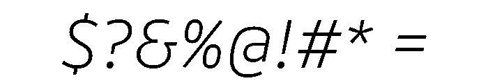 Drive Prop Extra Light Italic Font OTHER CHARS