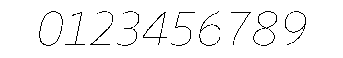 Drive Prop Hairline Italic Font OTHER CHARS