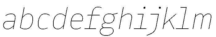 Drive Prop Hairline Italic FONT