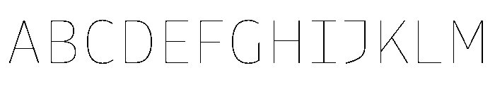 Drive Prop Hairline Font UPPERCASE