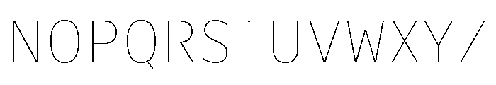 Drive Prop Hairline Font UPPERCASE