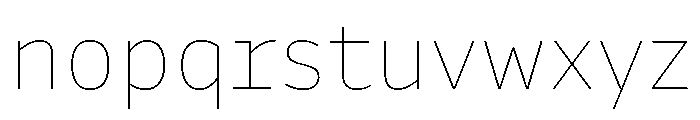 Drive Prop Hairline Font LOWERCASE