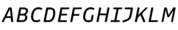 Drive Prop Italic Font UPPERCASE
