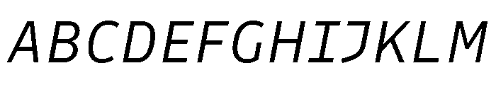 Drive Prop Light Italic Font UPPERCASE