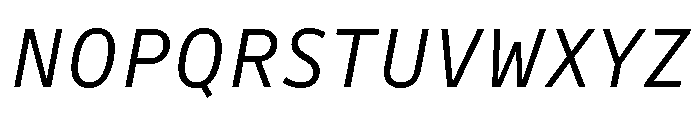 Drive Prop Light Italic Font UPPERCASE