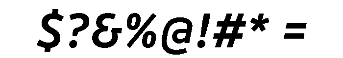 Drive Prop Medium Italic Font OTHER CHARS