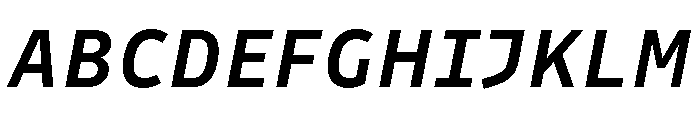 Drive Prop Medium Italic Font UPPERCASE