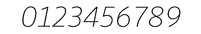 Drive Prop Thin Italic Font OTHER CHARS