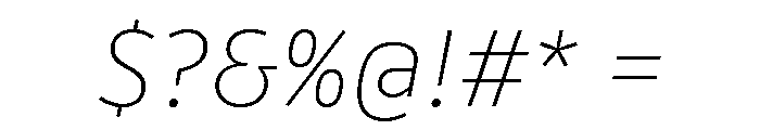 Drive Prop Thin Italic Font OTHER CHARS