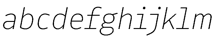 Drive Prop Thin Italic FONT