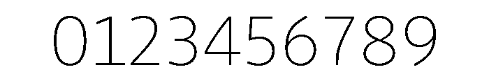 Drive Prop Thin Font OTHER CHARS
