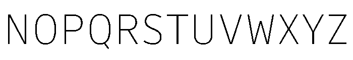 Drive Prop Thin Font UPPERCASE