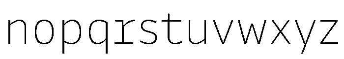 Drive Prop Thin Font LOWERCASE