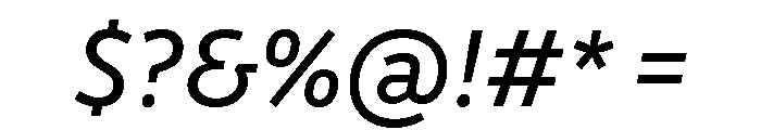 Drive Regular Italic Font OTHER CHARS