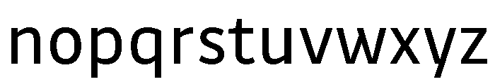 Drive Regular Font LOWERCASE