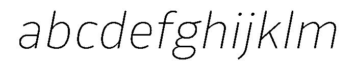 Drive Thin Italic FONT