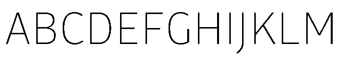 Drive Thin Font UPPERCASE