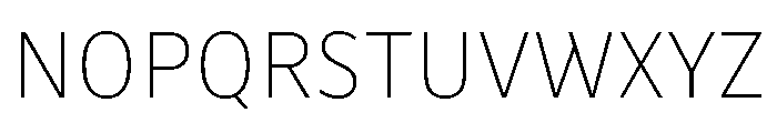 Drive Thin Font UPPERCASE