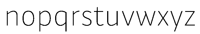 Drive Thin Font LOWERCASE