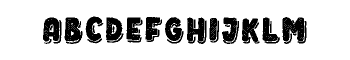 Driver Comix Halftone Font UPPERCASE