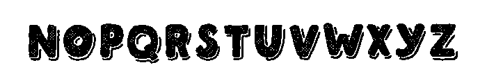 Driver Comix Halftone Font UPPERCASE