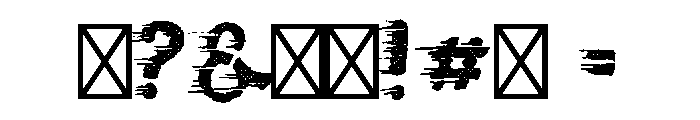 Driver Halftone Font OTHER CHARS