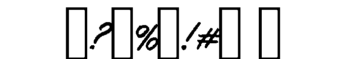 Driver Handwritten Regular Font OTHER CHARS