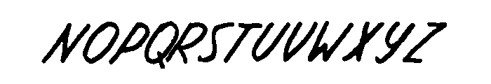 Driver Handwritten Regular Font LOWERCASE