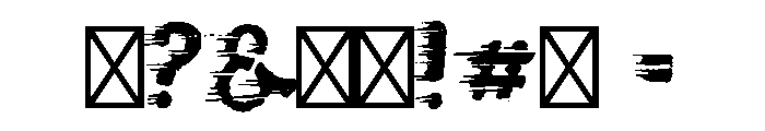 Driver Regular Font OTHER CHARS