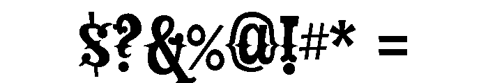 Drunk Cowboy Regular Font OTHER CHARS