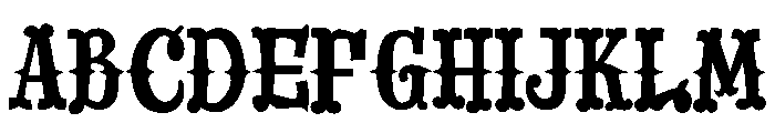 Drunk Cowboy Regular Font UPPERCASE