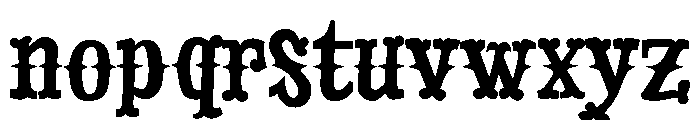Drunk Cowboy Regular Font LOWERCASE