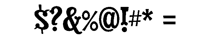 Dry Cowboy Regular Font OTHER CHARS