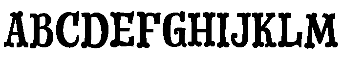 Dry Cowboy Regular Font UPPERCASE