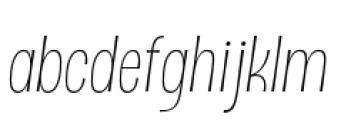 DSert Alt Extra Light Italic Font LOWERCASE