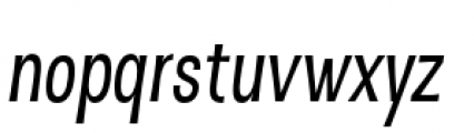 DSert Medium Italic Font LOWERCASE