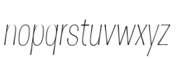 DSert Thin Italic Font LOWERCASE
